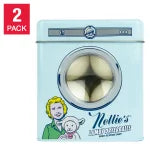 Nellie's Lamby Dryerballs in retro packaging, 4-count, 2-pack.