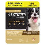 NEXTSTAR Flea & Tick prevention for dogs 23-44 lbs, 6-month supply package.