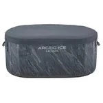 SaluSpa Arctic Ice Cold Plunge Bath in grey with textured surface.