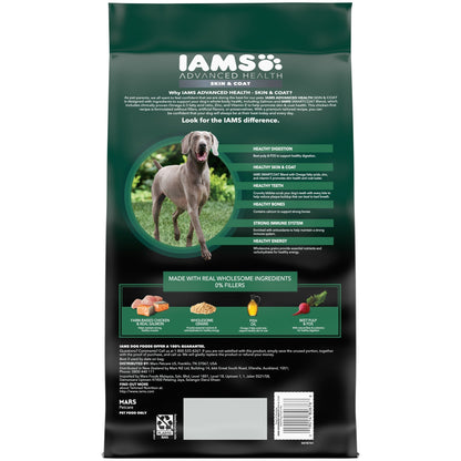 Iams Advanced Health Skin & Coat Chicken and Salmon Recipe Adult Dry Dog Food, 6 lb bag.