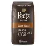 Peet's Coffee Major Dickason's Blend, Dark Roast, Whole Bean, 2 lbs package